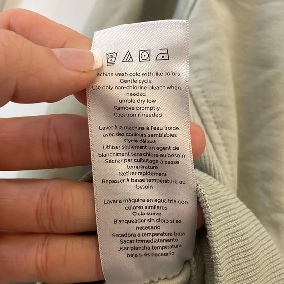 Danskin light green quarter zip sweatshirt size small - Picture 7 of 8